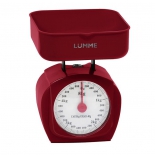 весы кухонные Lumme LU-1302, красный гранат