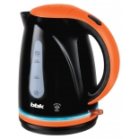 чайник электрический BBK EK1701P, черный/оранжевый