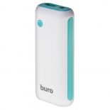 аксессуар для телефона Мобильный аккумулятор Buro RC-5000WB 5000mAh, белый/голубой
