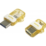usb-флешка Sandisk SDDD3-032G-G46GW 32Gb желтая