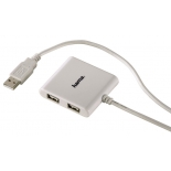 USB-концентратор Hama Square1:4 (39874), белый