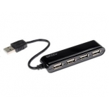 USB-концентратор Ginzzu GR-434UB, черный