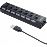 USB-концентратор Gembird UHB-U2P7-02, черный