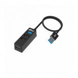 USB-концентратор Ritmix CR-3402, черный