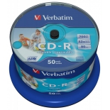 оптический диск CD-R Verbatim 700 МБ, Cake Box (50 шт)