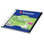Оптический диск Verbatim CD-RW 700 Мб (43762) 12x slim case (1 шт)
