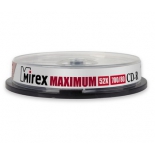 Оптический диск Mirex CD-R 700 Mb, Maximum, Cake Box (10 шт)
