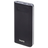аксессуар для телефона Мобильный аккумулятор Buro RB-20000-LCD-QC3.0-I&O 20000mAh, черный/темно-серый