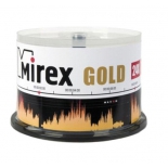 оптический диск Mirex CD-R 700 Mb, UL120054A8B, Gold, Cake Box (50 шт)