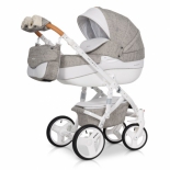 коляска Riko Bruno Luxe (3 в 1) 02, бежевая