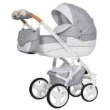 коляска Riko Bruno Luxe (3 в 1) 05, серая