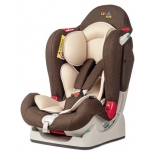 автокресло детское Liko Baby LB-510, темно-коричневое в точку