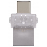 usb-флешка Kingston DataTraveler microDuo 3C 128Gb, прозрачная