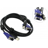 KVM-переключатель кабель D-Link DKVM-CU (для KVM-переключателя, 1.8 м), черный