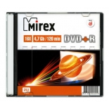 оптический диск Mirex DVD+R 4.7 Gb, Slim Case, UL130013A1S, (1 шт)