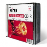 Оптический диск Mirex CD-R 700 Mb, Maximum, Slim Case (5 шт)