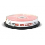 оптический диск Mirex CD-R 700 Mb, HotLine, Cake Box (10 шт)