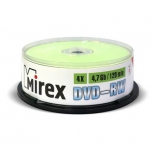 оптический диск Mirex DVD-RW 4.7 Gb, Cake Box (25 шт)