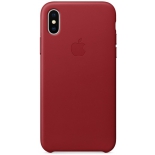 чехол iphone Apple для iPhone X Leather Case, красный