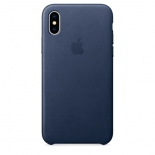 чехол для смартфона Apple для iPhone X Leather Case - темно-синий