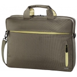 сумка для ноутбука Hama Marseille Style Notebook Bag 15.6, коричнево-желтая