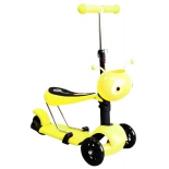 самокат для взрослых Moove Fun Пчёлка MF-SCST-02 YELLOW, жёлтый