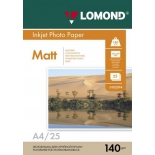 фотобумага для принтера Lomond 0102073 (A4, 140г/м2, 25 листов)
