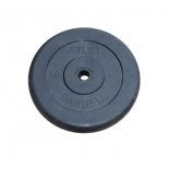 диск для штанги MB Barbel Atlet 31 мм, 10 кг чёрный