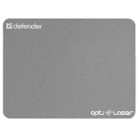 коврик для мышки Defender opti-laser, серебристый