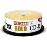 оптический диск Mirex CD-R 700 Mb, UL120054A8M, Gold, Cake Box (25 шт)