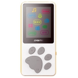 аудиоплеер Digma S3 4Gb, белый/оранжевый