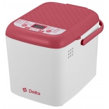 хлебопечка Delta DL-8007B, красно-белая
