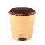 ведро мусорное Камелия (18л) beige/brown
