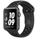 часы наручные Apple Watch Series 3 38mm, Aluminum Case with Nike Sport Band черные
