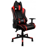 игровое компьютерное кресло Aerocool AC220 AIR-BR с перфорацией, черно-красное