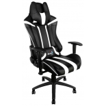 игровое компьютерное кресло Aerocool AC120 AIR-BW, черно-белое