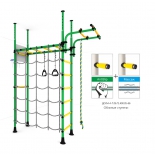 игровой комплекс Карусель R4 ДСКМ-4-7.06.Г1.490.05-66 зелёно-жёлтый