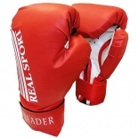 перчатки боксерские Leader 10 унций, красные
