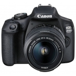 цифровой фотоаппарат Canon EOS 2000D KIT (18-55mm IS II), черный
