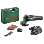 шлифмашина Bosch UniversalMulti12 2.5Ач х1 кейс, зеленый