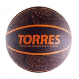 мяч баскетбольный TORRES TT burgundy-orange
