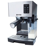 Кофемашина Vitek VT-1522 BK ( нержавеющая сталь/пластик)