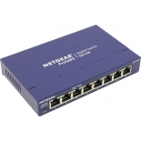 коммутатор (switch) Netgear GS108GE, 8-портовый с внешним блоком питания