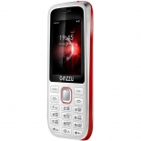 сотовый телефон Ginzzu M201, белый/красный