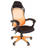 игровое компьютерное кресло Chairman game 12 black/orange
