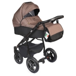 коляска Vikalex 2 в 1 Cochinella linen коричневая
