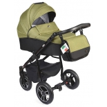 коляска Vikalex 2 в 1 Cochinella linen зеленая