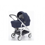 коляска Inglesina Trilogy System, 2 в 1, на шасси Trilogy City White 2018, синяя