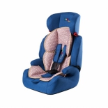 автокресло детское Liko Baby 515 B 1-2-3 (9-36 кг), синее/лен