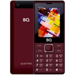 сотовый телефон BQ BQ-2412 Quattro, темно-красный